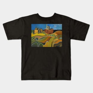 Dungeness Beach Trawlers Kent Kids T-Shirt